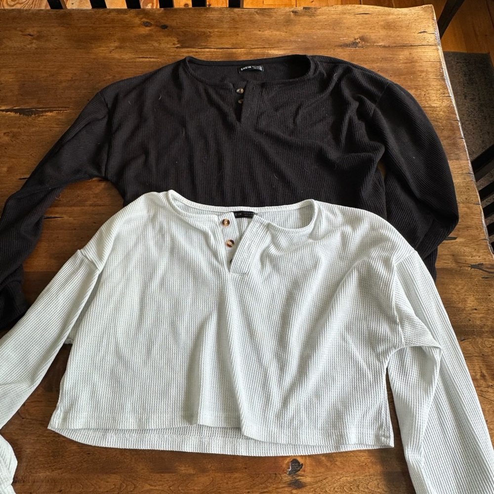 Stylish Black and Cream Women's Tops